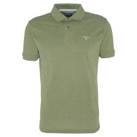 Heren Polo Lightweight Sports Burnt Olive | Barbour
