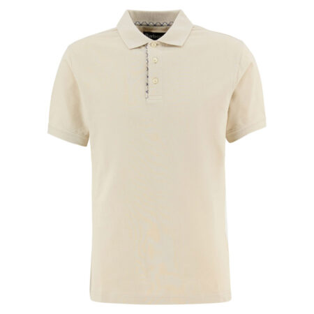 Heren Polo Tailored Preston Tartan Trim Mist | Barbour