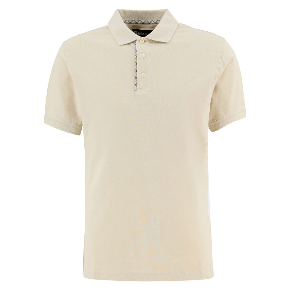 Heren Polo Tailored Preston Tartan Trim Mist | Barbour
