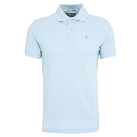 Heren Polo Tartan Pique Niagara Mist | Barbour
