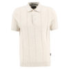 Heren Polo knitted Wellburn Oatmeal | Barbour