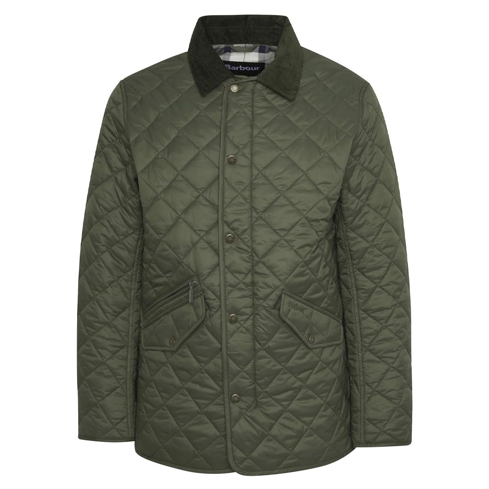 Heren Quilt Modern Chelsea Uniform Green | Barbour