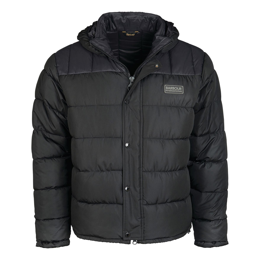 Heren Quilt Peak Baffle black | Barbour International
