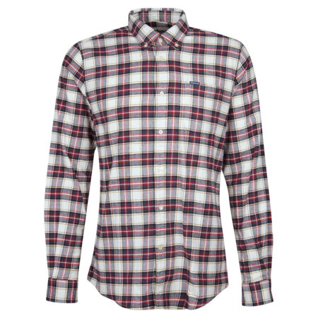 Heren blouse Alderton Ecru | Barbour