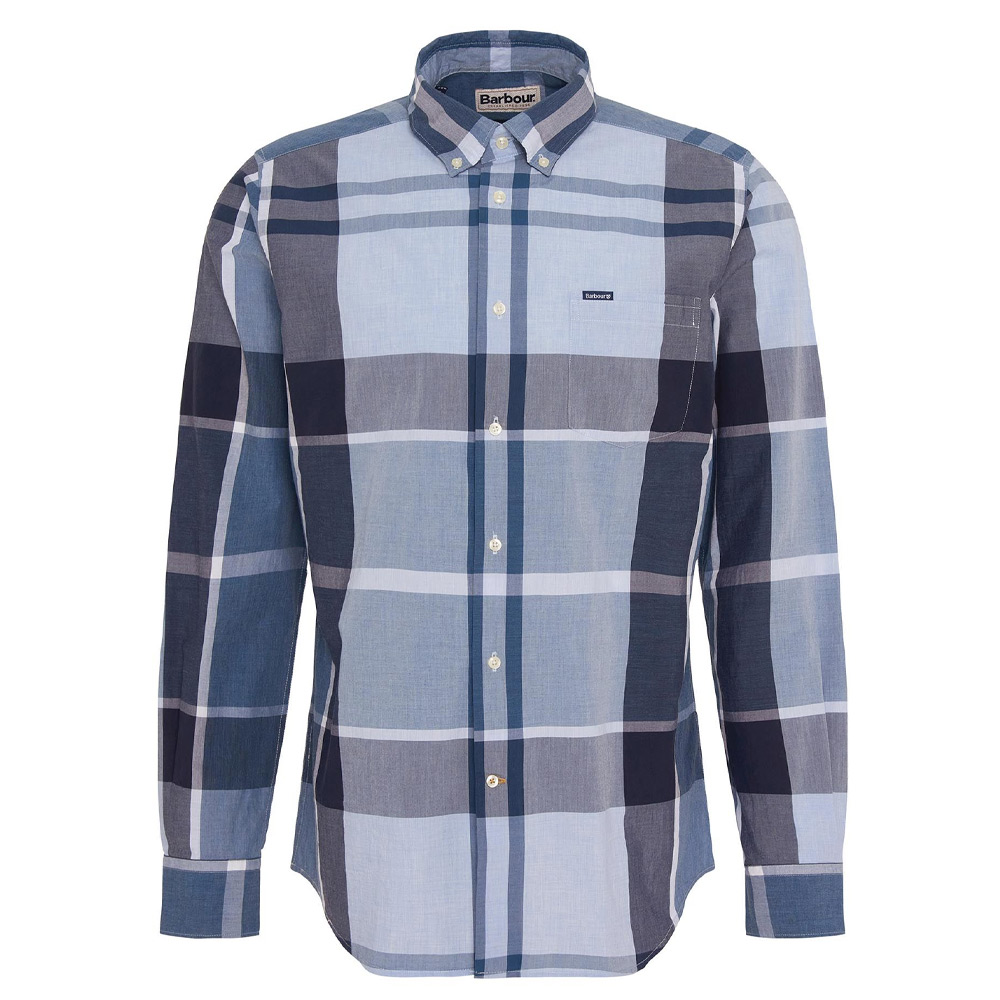 Heren blouse Harris Tailored Berwick Blue | Barbour