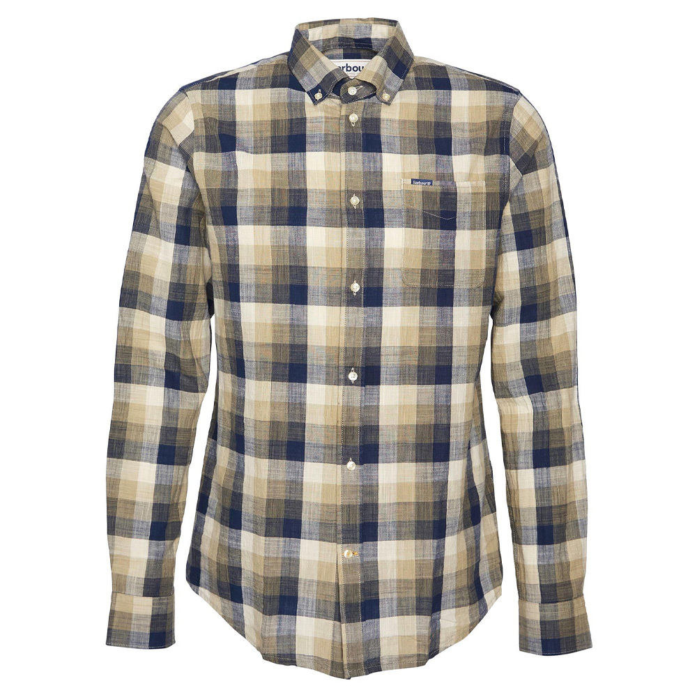 Heren blouse Hillroad Tailored Olive | Barbour