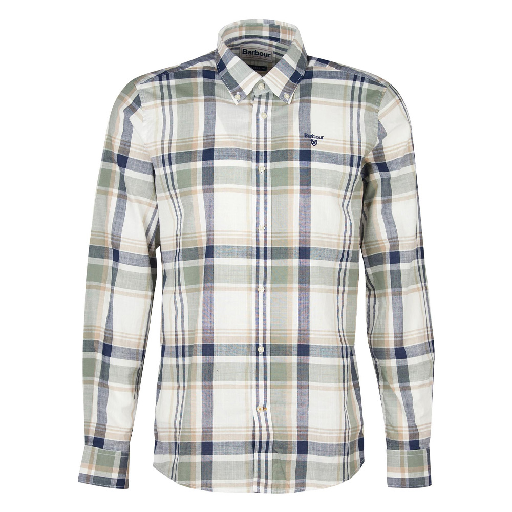 Heren blouse Kidd Tailored Olive | Barbour