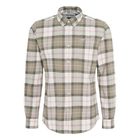 Heren blouse Lewis Tailored Glenmore Olive | Barbour