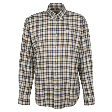 Heren blouse Turville Ecru marl | Barbour