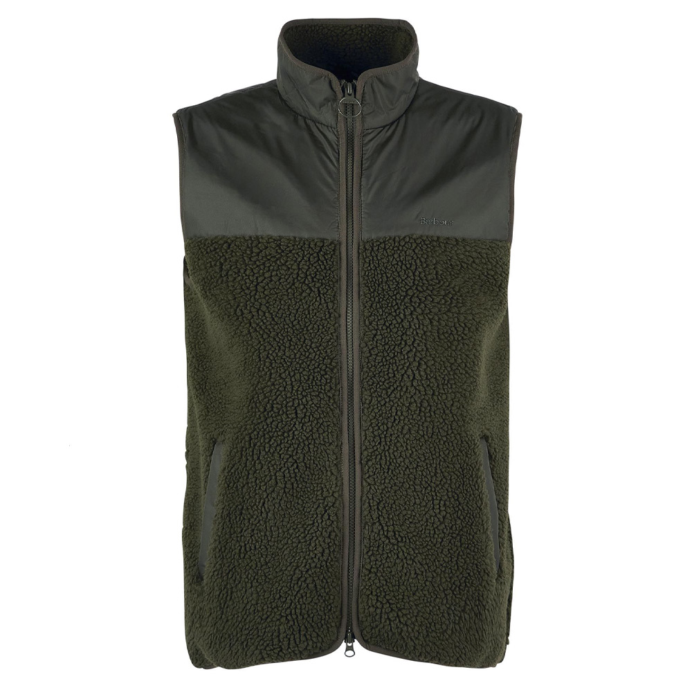 Heren bodywarmer Fleece Newlan Olive | Barbour