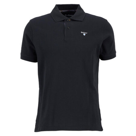 Heren polo Tartan Pique Black/ Modern | Barbour