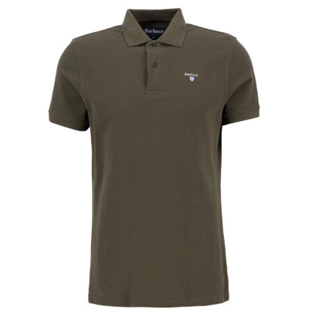 Heren polo Tartan Pique Olive | Barbour