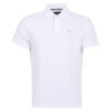 Heren polo Tartan Pique White/dress | Barbour