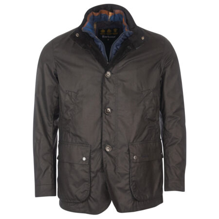 Heren waxjas Century navy/olive | Barbour