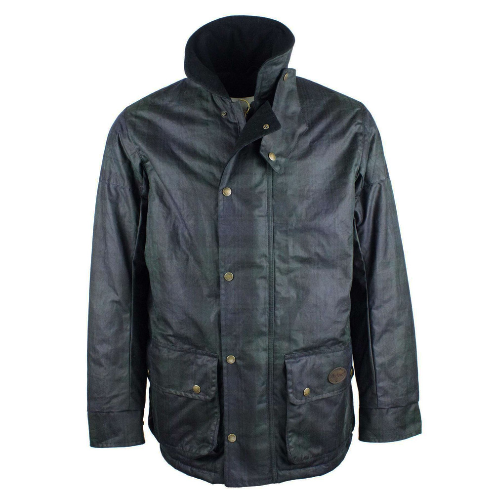 Heren waxjas Chelsea Blackwatch | Oxford Blue