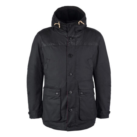 Heren waxjas Game Parka Black/classic | Barbour