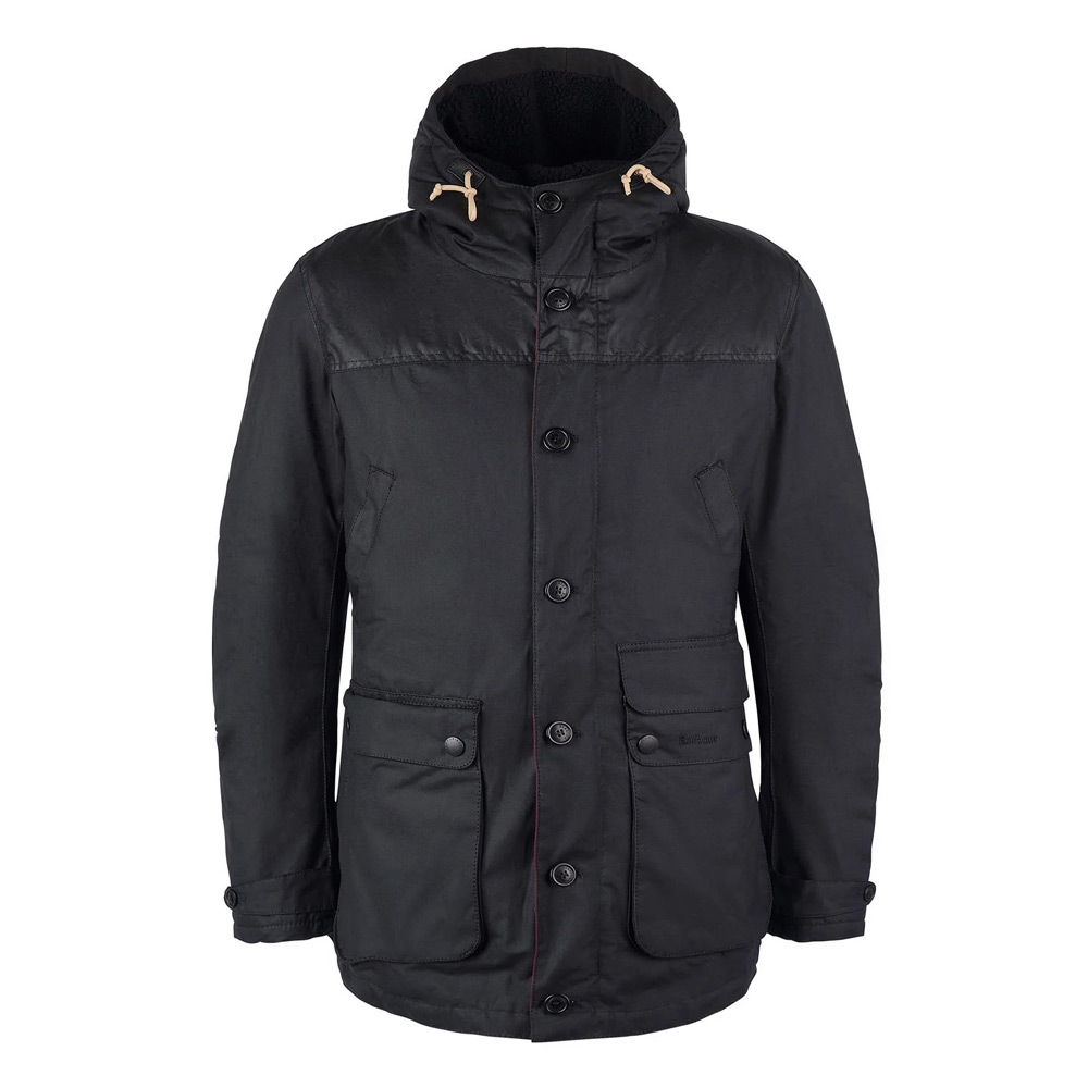 Heren waxjas Game Parka Black/classic | Barbour