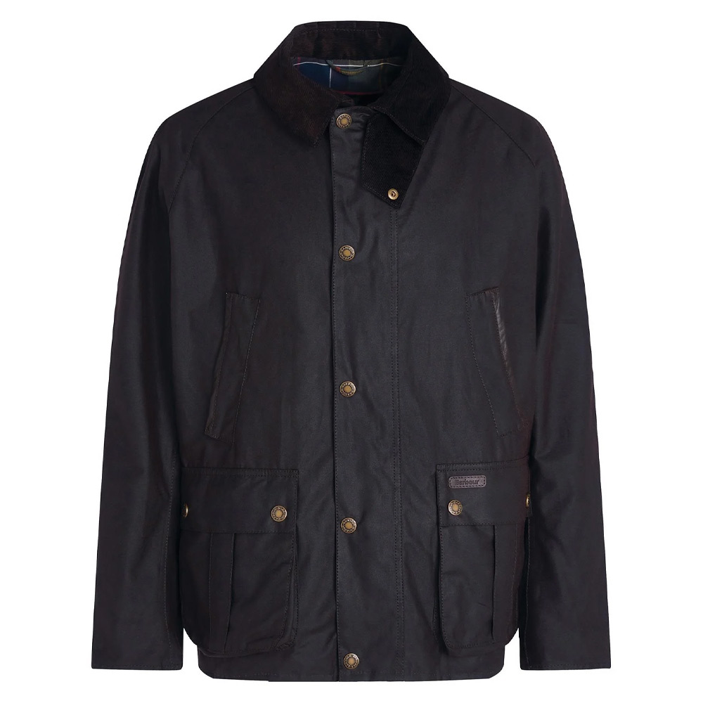 Heren waxjas Halton Rustic Brown | Barbour