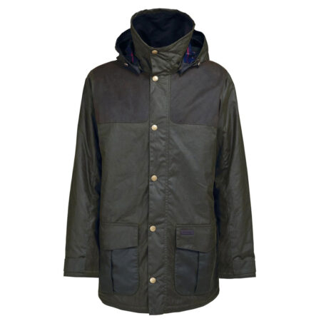 Heren waxjas Ollerton Olive | Barbour