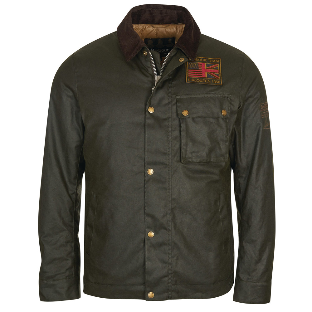 Heren waxjas Workers Sage | Barbour International