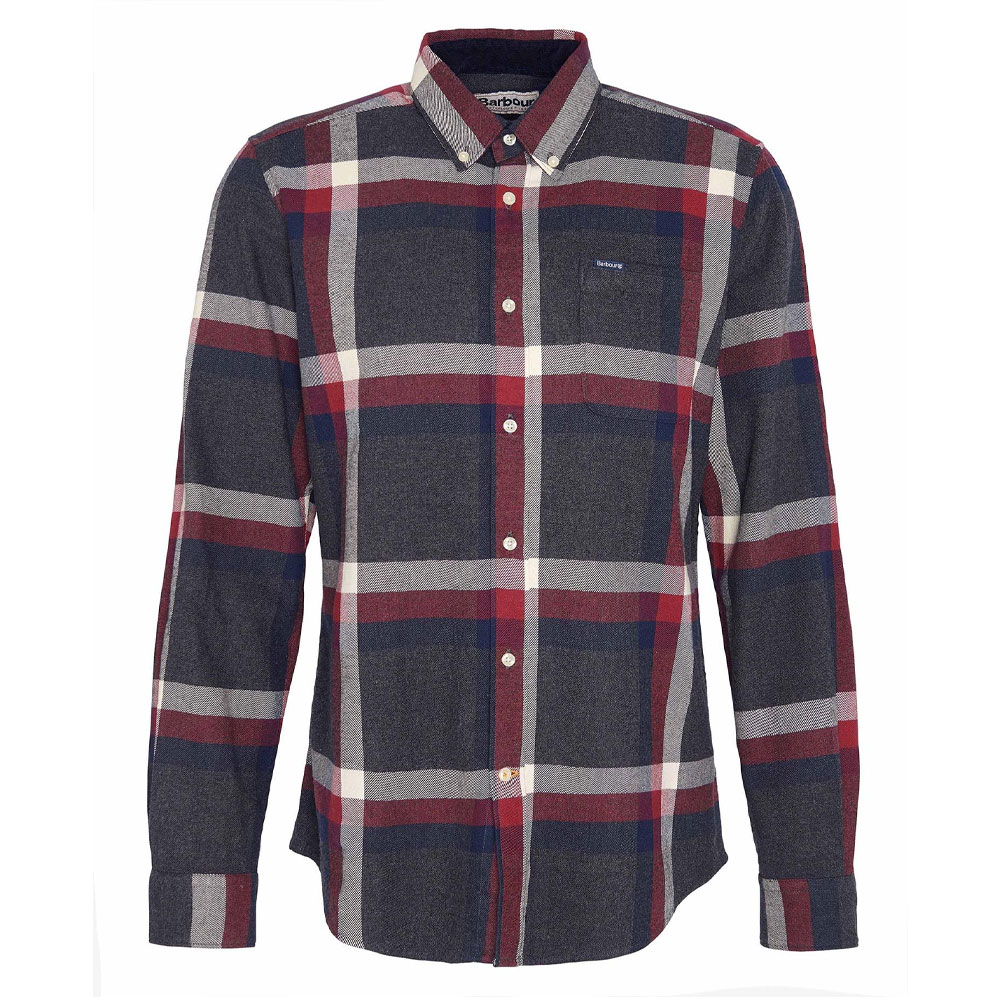 Herenblouse Folley Grey Marl Tailored fit | Barbour