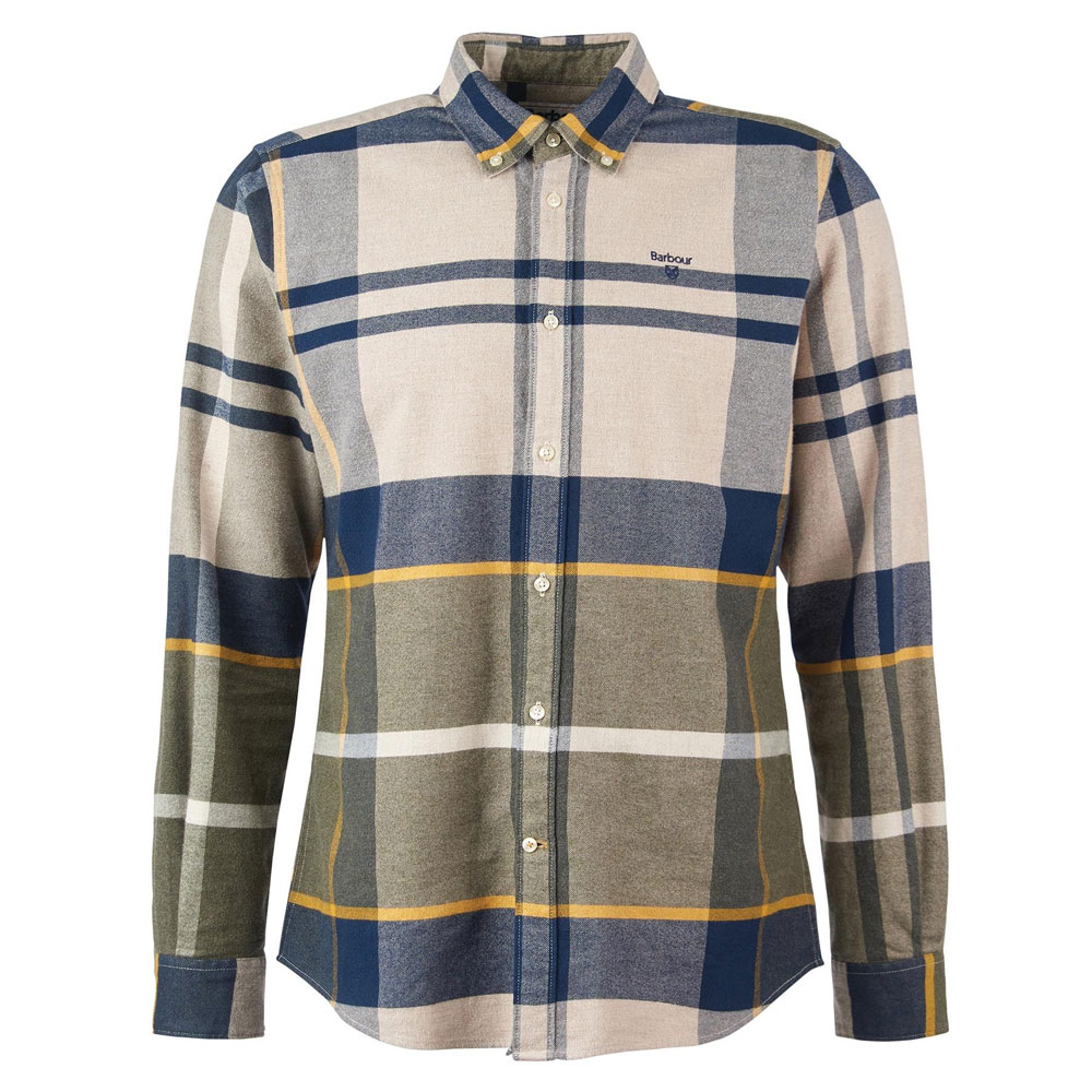 Herenblouse Iceloch Forest Mist Tailored fit | Barbour