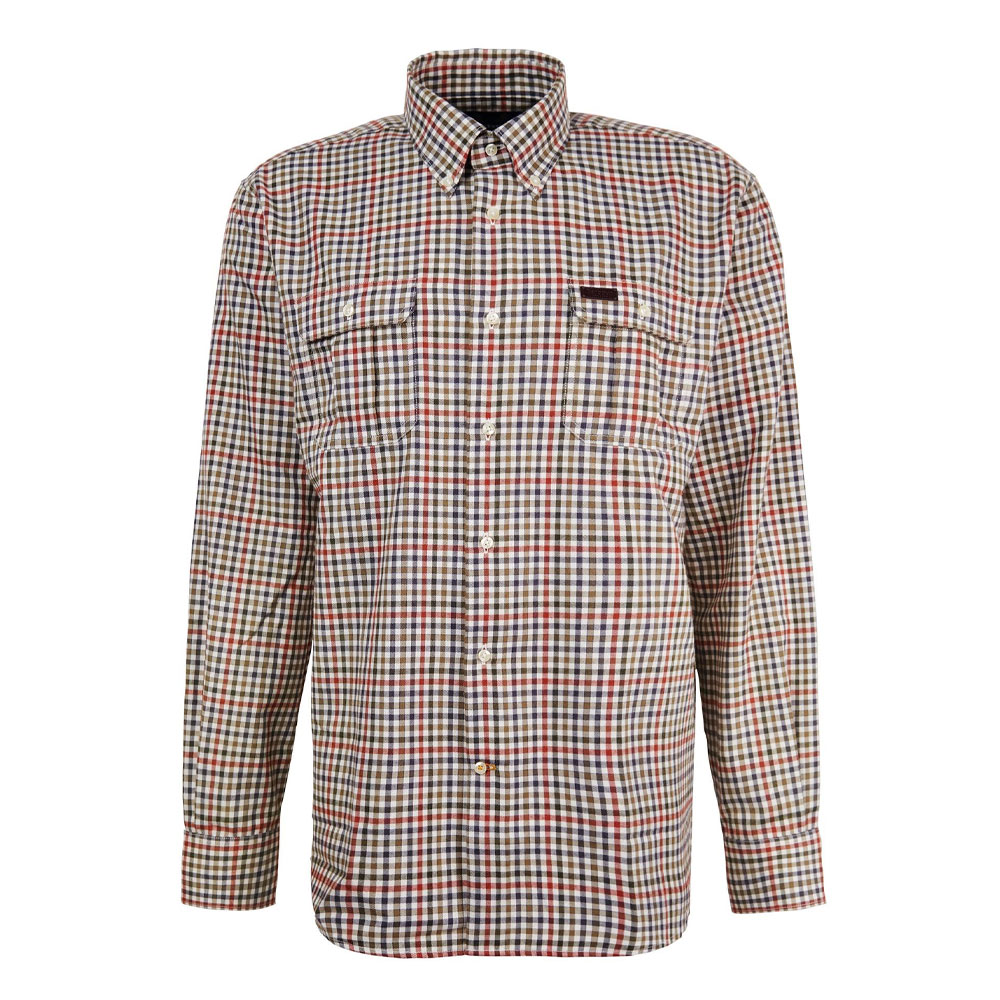 Herenblouse Thermo Weave Foss Olive Regular fit | Barbour