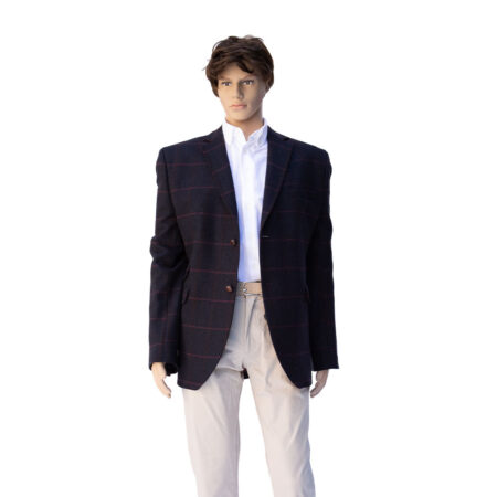 Herencolbert Blauw-rood mt 48-60 | Bostonian