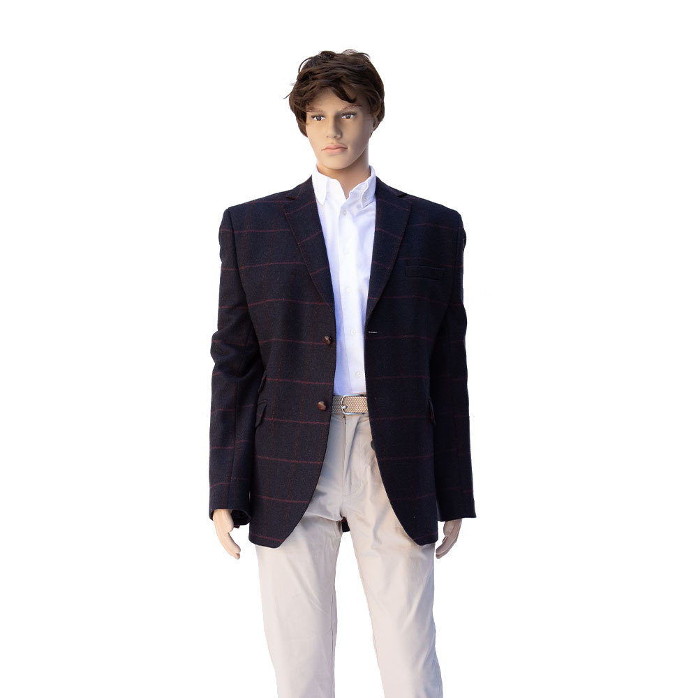 Herencolbert Blauw-rood mt 48-60 | Bostonian