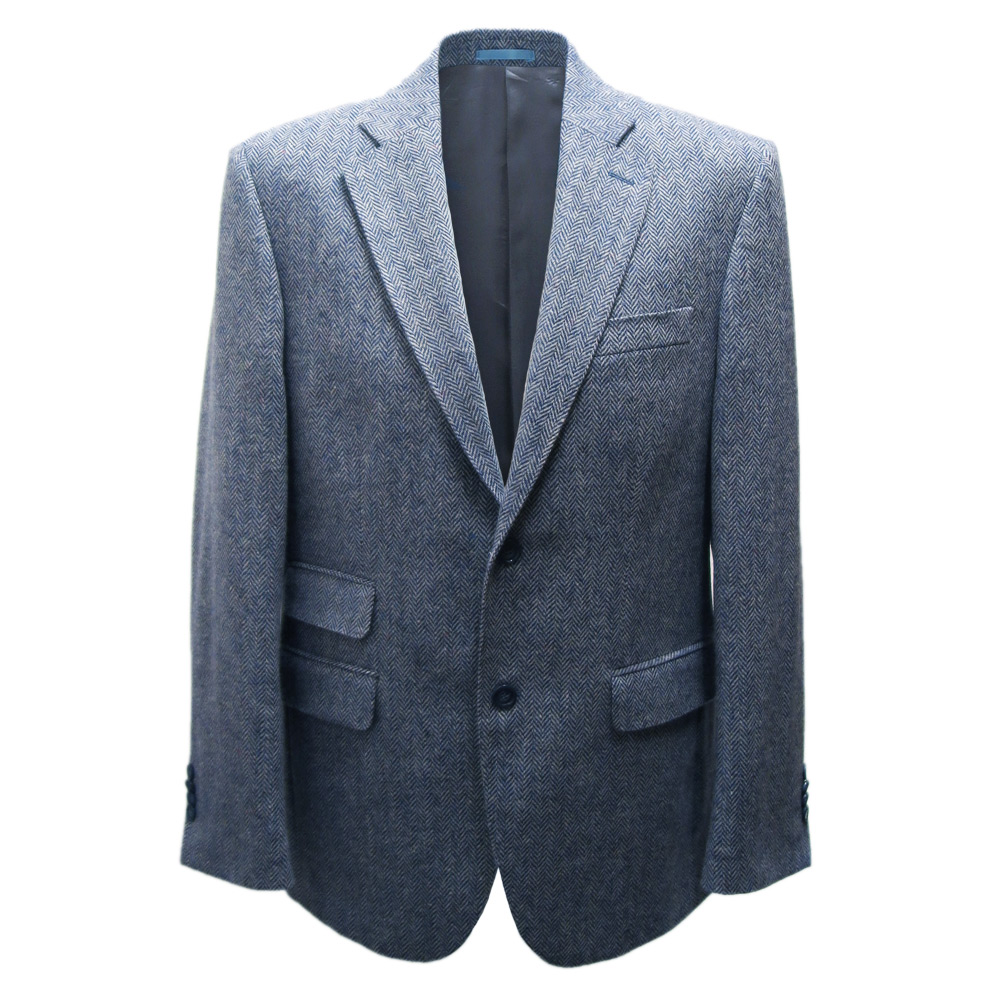 Herencolbert visgraat blauw mt 56 - 62 | Bostonian