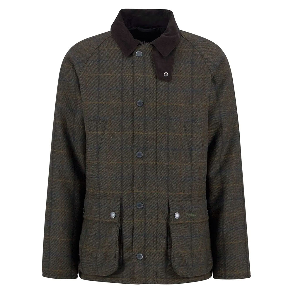 Herenjas Bedale Wol Brown/olive | Barbour