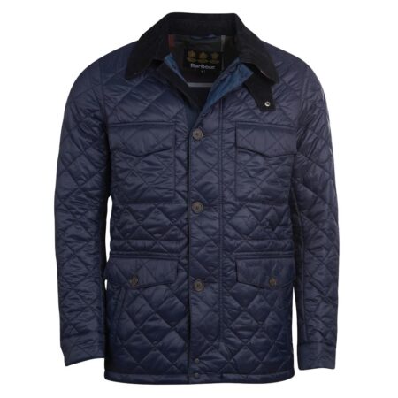 Herenjas Dorped Quilt Navy | Barbour