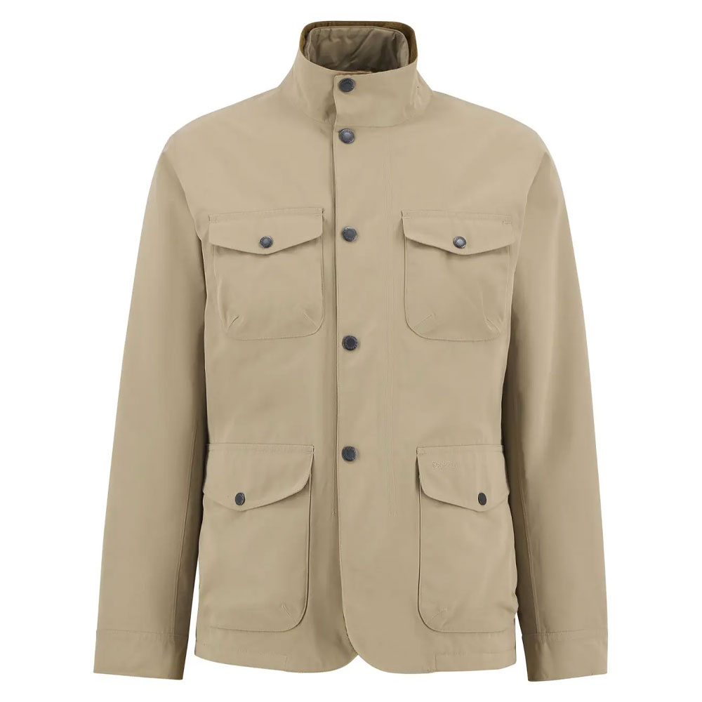 Herenjas Ogston Waterproof Washed Stone | Barbour