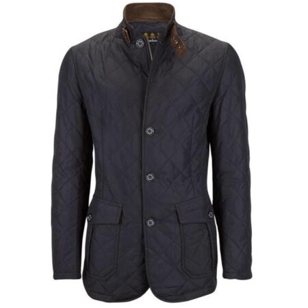 Herenjas Quilted Lutz Navy | Barbour