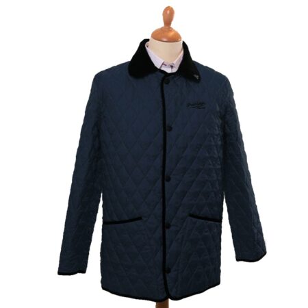 Herenjas Rag Quilt Navy | John Partridge