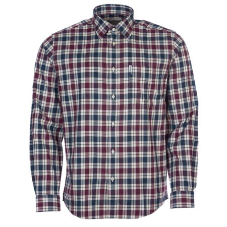 Herenshirt Astwell Merlot | Barbour