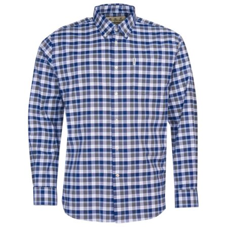 Herenshirt Country Check 15 regular fit Olive | Barbour