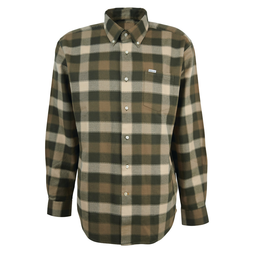 Herenshirt Damfield Olive | Barbour