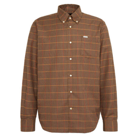 Herenshirt Henderson Thermo Weave Stone | Barbour