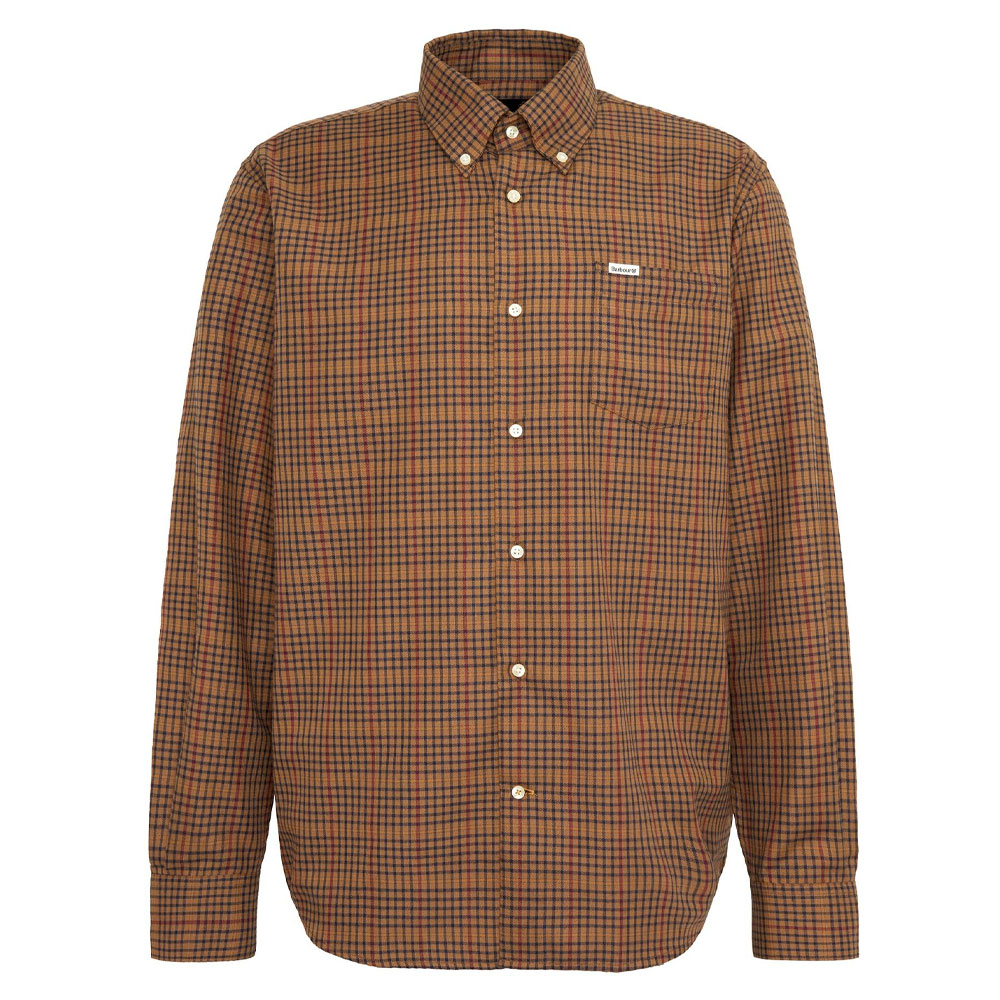 Herenshirt Henderson Thermo Weave Stone | Barbour