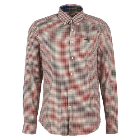 Herenshirt Padshaw Tailored fit Ecru | Barbour