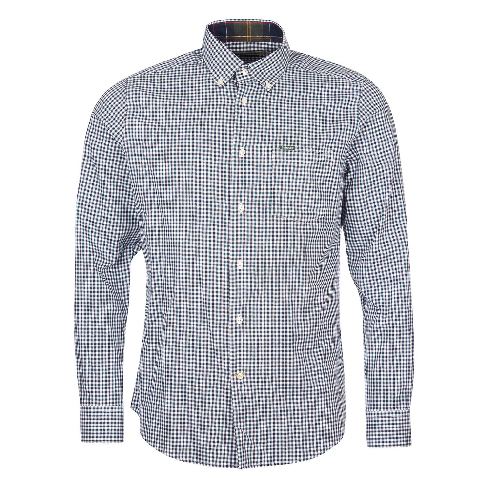 Herenshirt Padshaw Tailored fit Green | Barbour