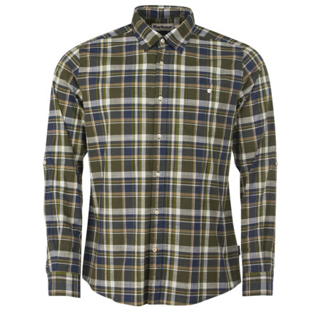 Herenshirt Wearside Tailored Olive | Barbour