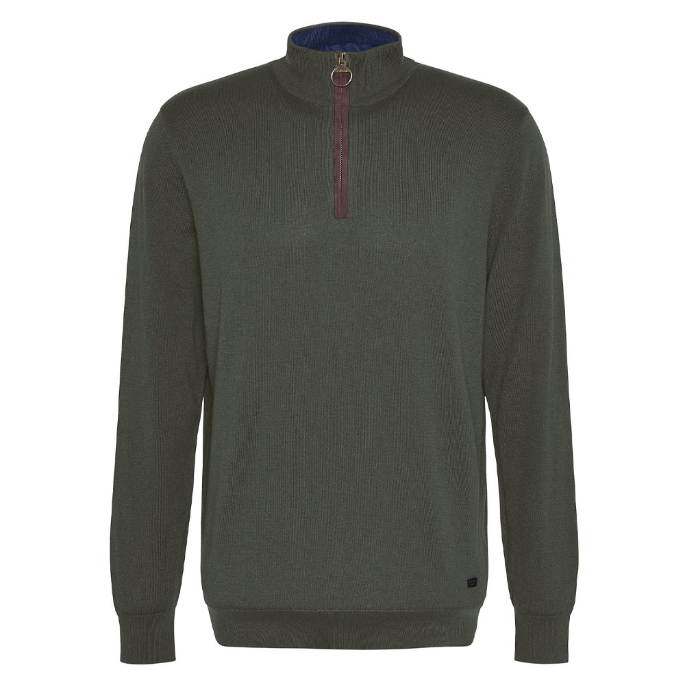 Herentrui Bayfield Half Zip Mid Olive | Barbour