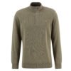 Herentrui Cotton half zip Smokey Olive | Barbour