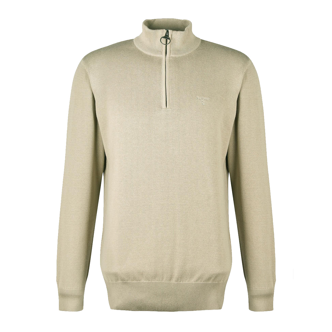Herentrui Cotton half zip washed stone | Barbour