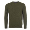 Herentrui Essential lambswool crew neck Seaweed | Barbour