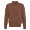 Herentrui Essential lambswool half zip sandstone | Barbour