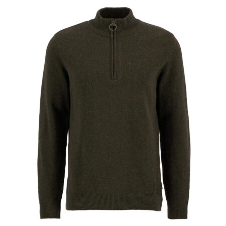 Herentrui Holden half zip Olive Marl | Barbour