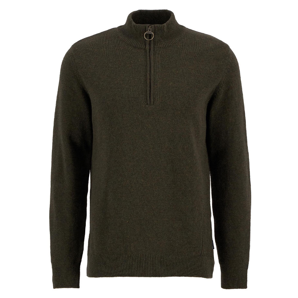 Herentrui Holden half zip Olive Marl | Barbour